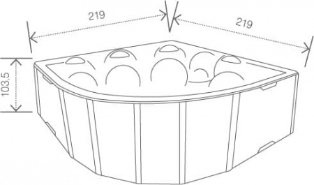 Гидромассажный спа бассейн Vibes Trusto by USSPA