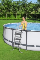 Bestway 5612Z BW Каркасный бассейн Steel Pro Max 488х122см, 19480л, фил.-насос 5678л/ч, лестница, тент Bestway 5612Z BW Каркасный бассейн Steel Pro Max 488х122см, 19480л, фил.-насос 5678л/ч, лестница, тент