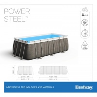 Bestway 56722 BW Каркасный бассейн Power Steel 412х201х122см, 8124л, фил.-насос 2006л/ч, лестница, попл.-дозатор Bestway 56722 BW Каркасный бассейн Power Steel 412х201х122см, 8124л, фил.-насос 2006л/ч, лестница, попл.-дозатор