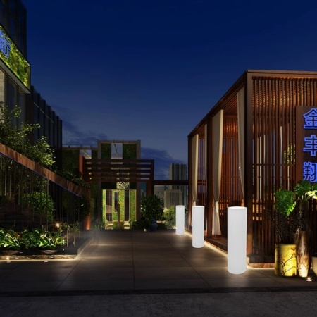 Светильник Цилиндр 30х115 питание от 220, RGB